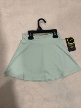 NWT Athletic Works Girls Mint Green Active Skort - Size Small